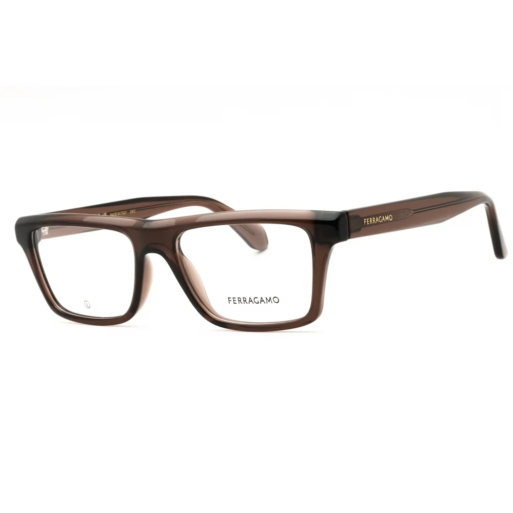 Salvatore Ferragamo SF2988 Eyeglasses Transparent Brown Rectangle
